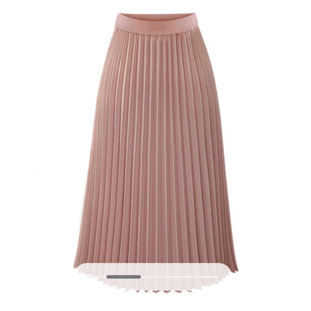 Pinkish Shade MIDI Pleated Polyester Skirt, New in Package - Picture 1 of 1